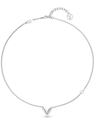 Essential V Supple Necklace Silver - LOUIS VUITTON - BALAAN 2