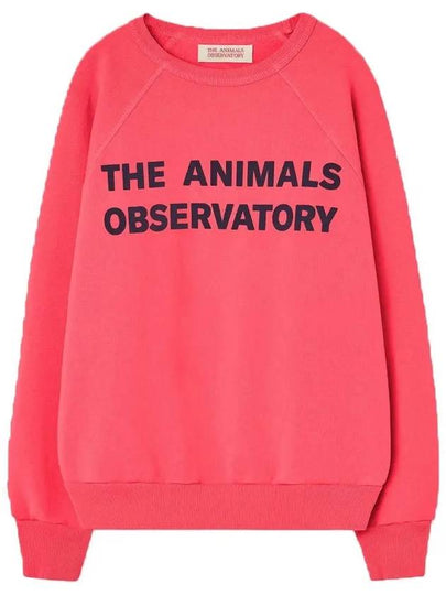 Kids Logo Printing Sweatshirt Pink S24156 277BG - THE ANIMALS OBSERVATORY - BALAAN 2