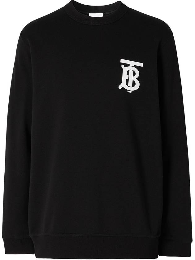 Men's Monogram Motif Sweatshirt Black - BURBERRY - BALAAN 3