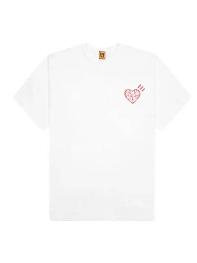 Unisex heart short sleeve t shirt white HM27TE013 WHT - HUMAN MADE - BALAAN 2