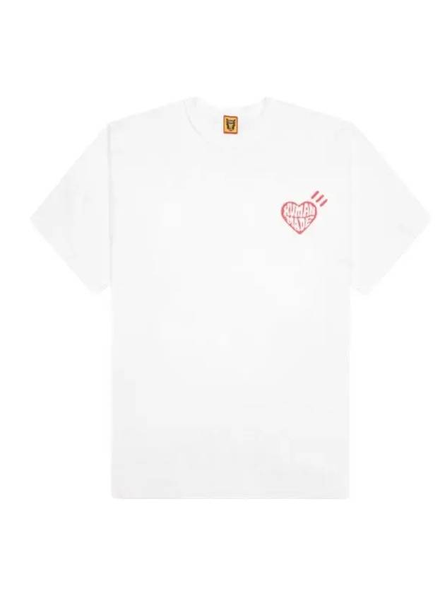 Unisex heart short sleeve t shirt white HM27TE013 WHT - HUMAN MADE - BALAAN 3