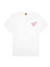 Unisex heart short sleeve t shirt white HM27TE013 WHT - HUMAN MADE - BALAAN 4