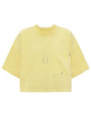 Crew Neck Pocket Short Sleeve T-Shirt Yellow - BOTTEGA VENETA - BALAAN 2