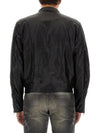 J Clay Shiny Ripstop Biker Jacket Black - DIESEL - BALAAN 4