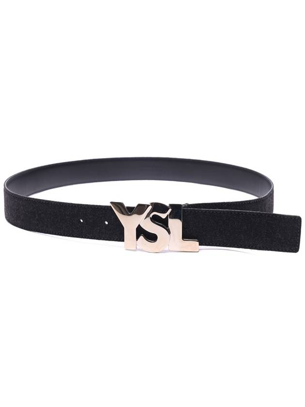 Men's YSL logo belt 274611_FY20N_1109 - SAINT LAURENT - BALAAN 4