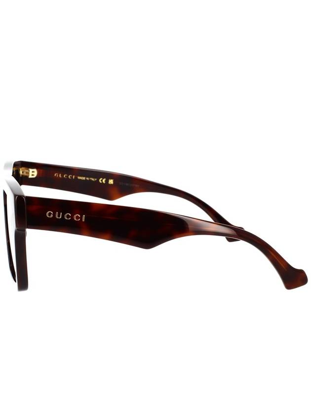 Eyewear Square Frame Sunglasses Havana - GUCCI - BALAAN 4