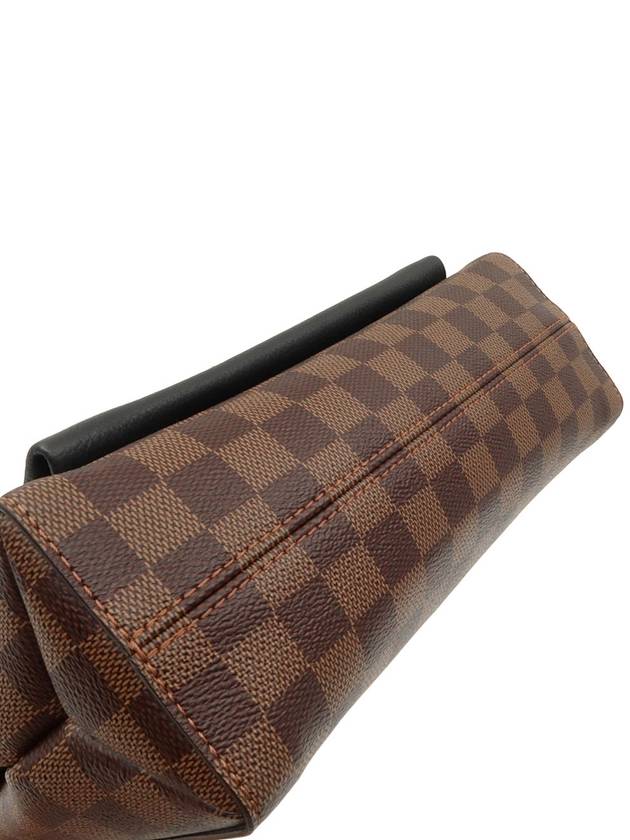 Damier Eben Canvas Black Leather Gold Plated Babin PM Shoulder Bag - LOUIS VUITTON - BALAAN 3