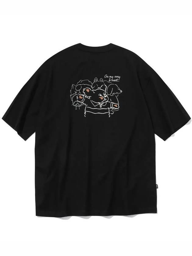 Dawn Push Me Embroidered Short Sleeve T-Shirt Black - CPGN STUDIO - BALAAN 3