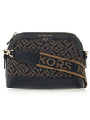 Jet Set Charm Large Dome Cross Bag Black Dark Camel - MICHAEL KORS - BALAAN 2