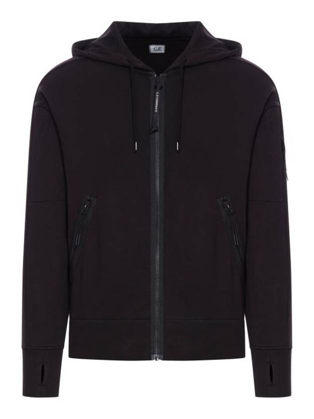 Men's Casual Zip-Up Hoodie Black - CP COMPANY - BALAAN 1