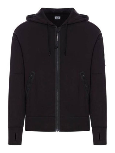 Men's Casual Zip-Up Hoodie Black - CP COMPANY - BALAAN 1