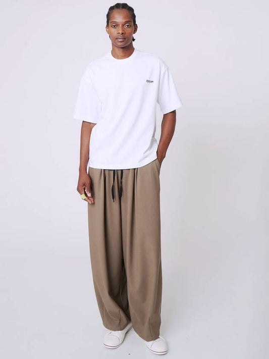 AU42PT07 Classic wide pants dark beige - ATHPLATFORM - BALAAN 2