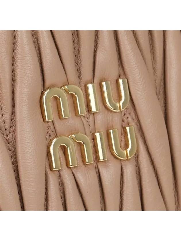 Wander Materasse Nappa Leather Hobo Tote Bag Cameo - MIU MIU - BALAAN 6