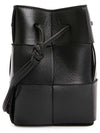 Intrecciato Cassette Small Bucket Bag Black - BOTTEGA VENETA - BALAAN 4