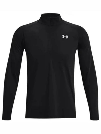 Men's Streaker Half Zip Long Sleeve T-Shirt Black - UNDER ARMOUR - BALAAN 2