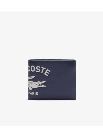 Men s Fitzgerald Seasonal Bicycle Wallet Navy - LACOSTE - BALAAN 1