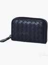 Intrecciato Zipper Coin Card Wallet Black - BOTTEGA VENETA - BALAAN 2