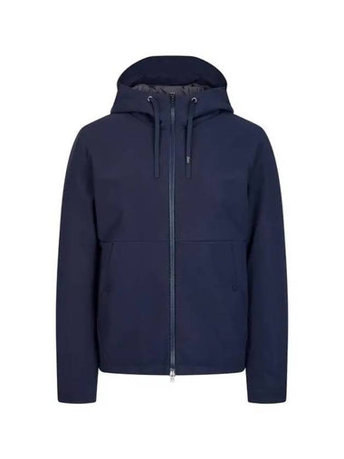 Last Men s Hooded Goose Down Zip Up Sub Zero Jacket Navy 271025 - HERNO - BALAAN 1