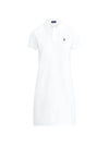 Embroidery Pony Logo Polo Midi Dress White - POLO RALPH LAUREN - BALAAN 1