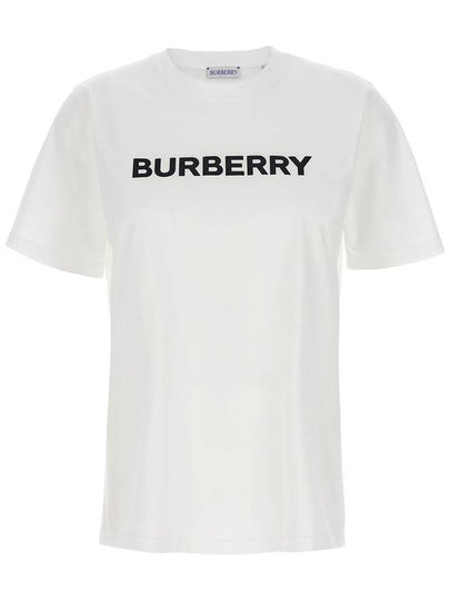 Logo Cotton Short Sleeve T-Shirt White - BURBERRY - BALAAN 2