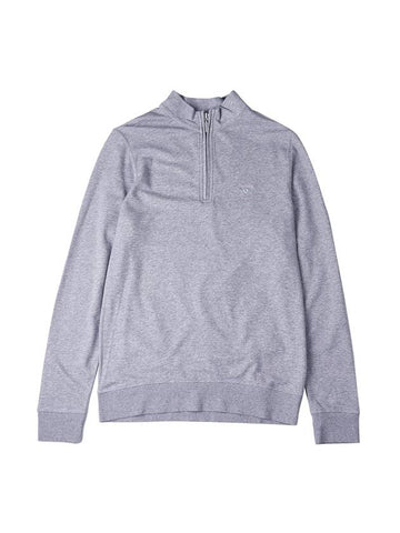 Batten Half Zip Sweatshirt Grey Marl - BARBOUR - BALAAN 1