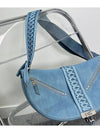 Vintage blue denim weave big hobo cross bag 3VDIB19341 - DIOR - BALAAN 7