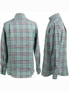 Khaki Check Linen Shirt S25DL0456 - VIVIENNE WESTWOOD - BALAAN 8