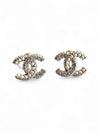 CC Logo Stone Pearl Earrings Gold - CHANEL - BALAAN 2