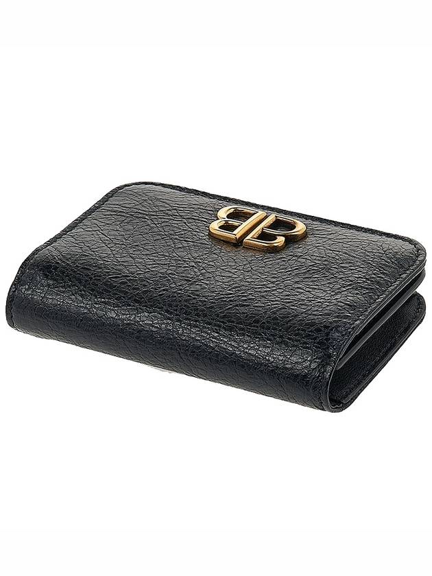 Logo Plaque Monaco Card Wallet Black - BALENCIAGA - BALAAN 5