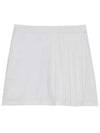 Women's Side Pleat Luxe 4-Way Stretch Twill Skirt White - G/FORE - BALAAN 2