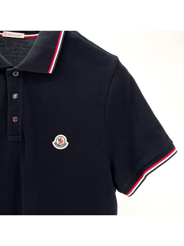 Short sleeved collared t shirt navy M size - MONCLER - BALAAN 5