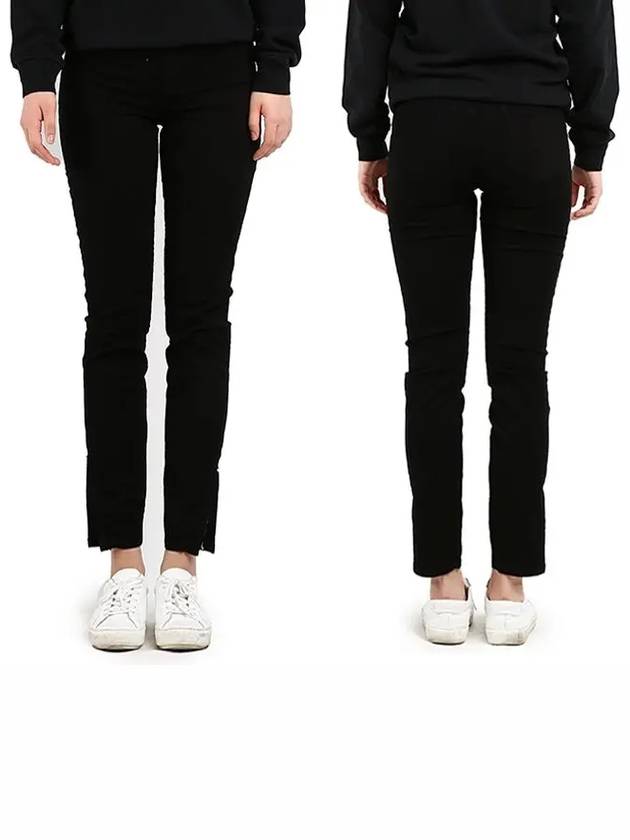 J Brand CROPPED ZIP Zipper crop skinny black 83520K120 - J BRAND - BALAAN 1