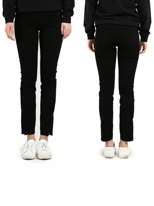 J Brand CROPPED ZIP Zipper Skinny Black 83520K120 - J BRAND - BALAAN 1