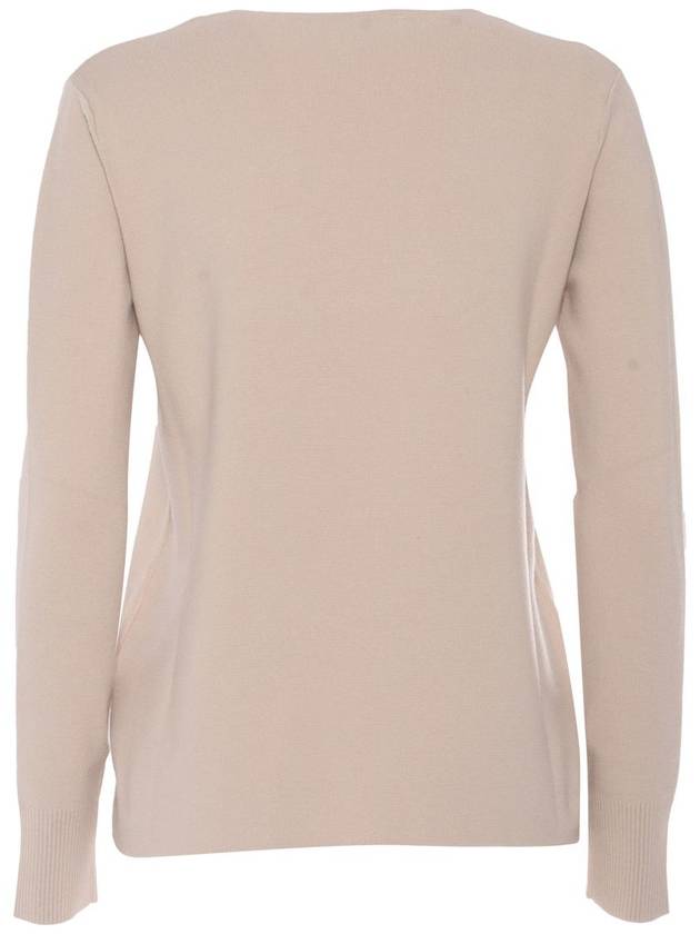 poker boxy jersey knit top beige - MAX MARA - BALAAN 3