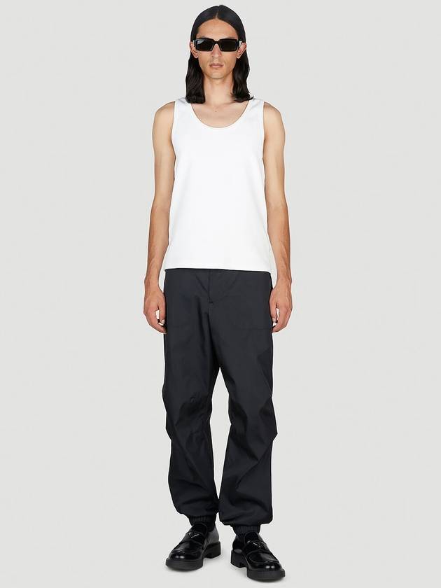 Triangle Logo Re-Nylon Jogger Track Pants Black - PRADA - BALAAN 3