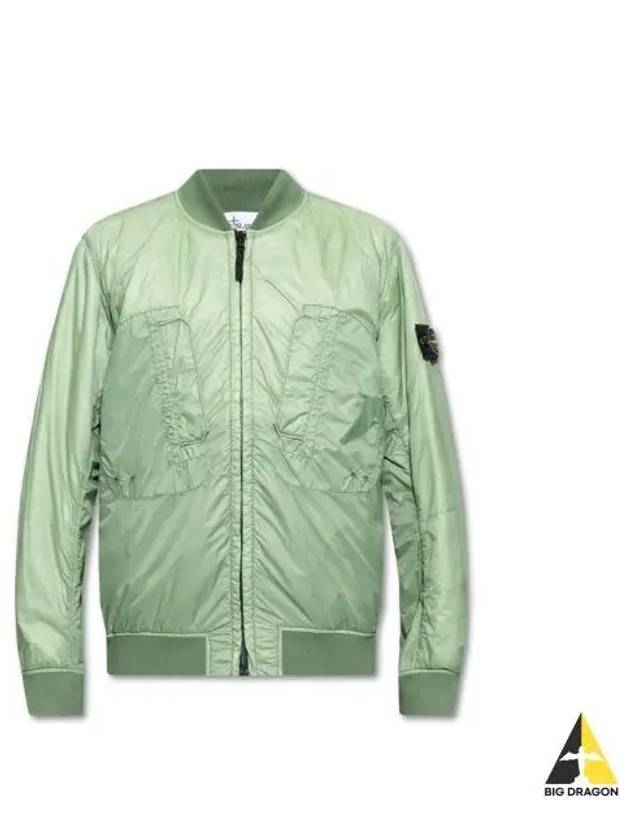 Micro Yarn Badge Packable Primaloft Bomber Jacket Green - STONE ISLAND - BALAAN 2