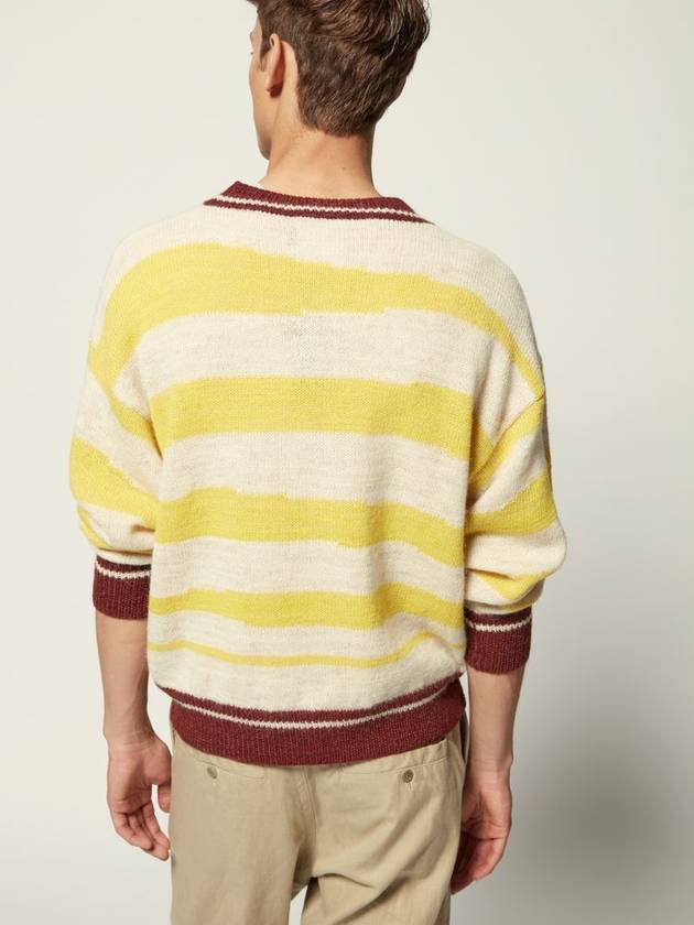 Alpaca Solwy Striped Crew neck Sweater - ISABEL MARANT - BALAAN 3