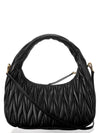 Wander Materasse Nappa Leather Shoulder Bag Black - MIU MIU - BALAAN 3