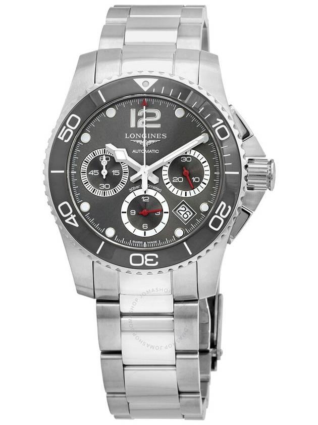 Longines Hydroconquest Chronograph Automatic Grey Dial Watch L3.783.4.76.6 - LONGINES - BALAAN 1