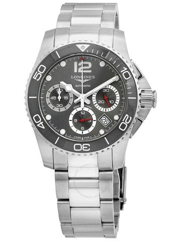 Longines Hydroconquest Chronograph Automatic Grey Dial Watch L3.783.4.76.6 - LONGINES - BALAAN 1