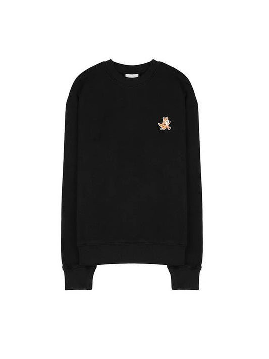 Speedy Fox Patch Comfort Sweatshirt Black - MAISON KITSUNE - BALAAN 1