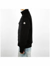 Logo Knit Padded Cardigan Black - MONCLER - BALAAN 4