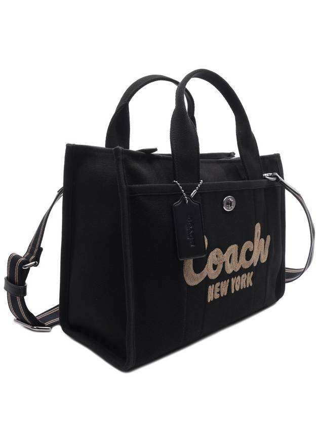 Logo Cargo Canvas Tote Bag Black - COACH - BALAAN 4