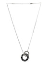 Enamel Pendant Signature Necklace Black - COACH - BALAAN 2