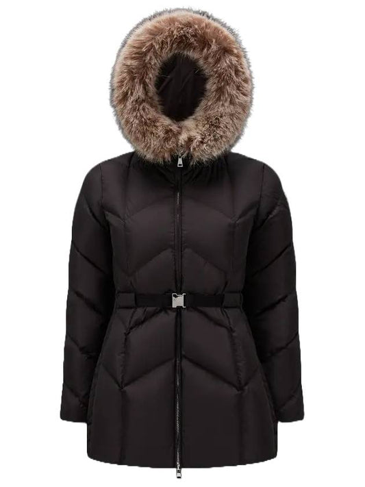 GENIN 999 black long padded jacket - MONCLER - BALAAN 1