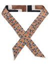 FF Motif Printed Narrow Silk Scarf - FENDI - BALAAN 3