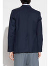 Two Button Blazer Jacket Navy - AMI - BALAAN 3