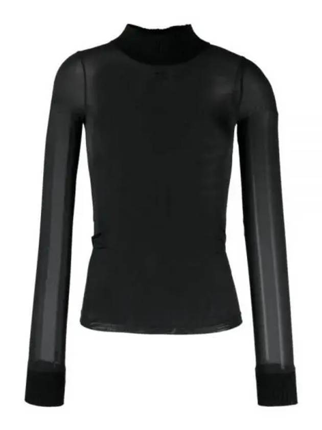 Reedition Second Skin Long Sleeve T-Shirt Black - COURREGES - BALAAN 2