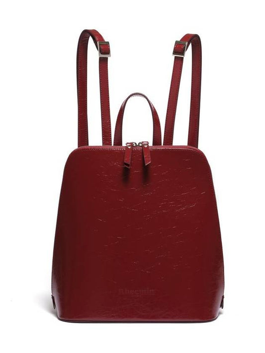 TURTLE LEATHER BACKPACK BURGUNDY - RHEEMIN - BALAAN 1