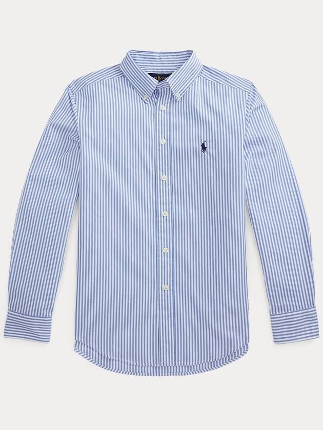 Pony Classic Fit Long Sleeve Shirt Blue - POLO RALPH LAUREN - BALAAN 2